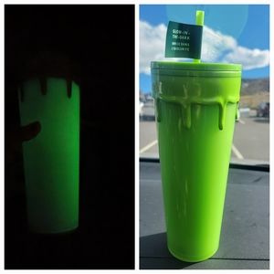 Starbucks Halloween 2023 Slime Green Glow In The Dark Tumbler Cup Same Day Ship